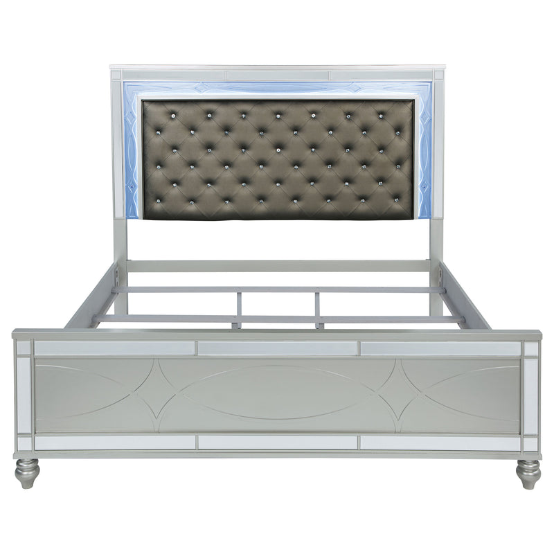 Gunnison Panel Bed with LED Lighting - Furniture City (CA)l