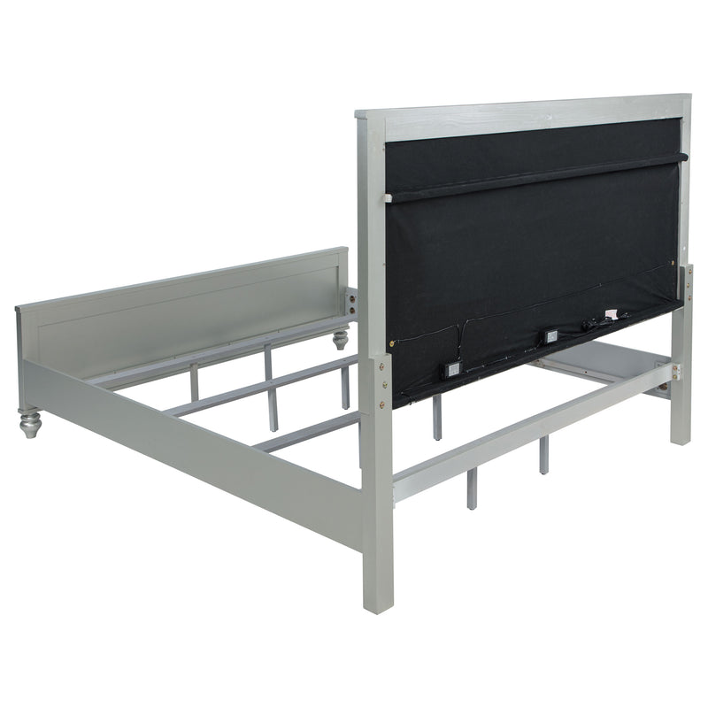 Gunnison Panel Bed with LED Lighting - Furniture City (CA)l