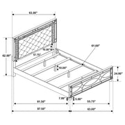 Gunnison Panel Bed with LED Lighting - Furniture City (CA)l