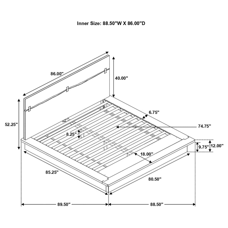 Winslow Panel Platform Bed - Furniture City (CA)l