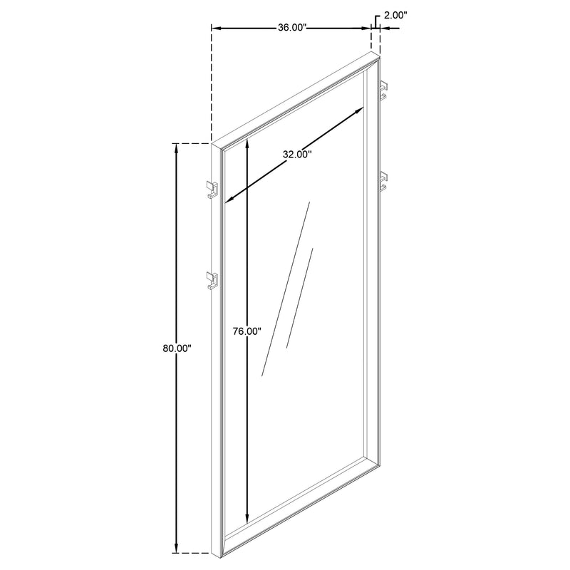 Durango Floor Mirror - Furniture City (CA)l