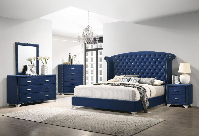 Melody Wingback Bed - Furniture City (CA)l