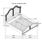 Evangeline Panel Bed with LED Lighting - Furniture City (CA)l