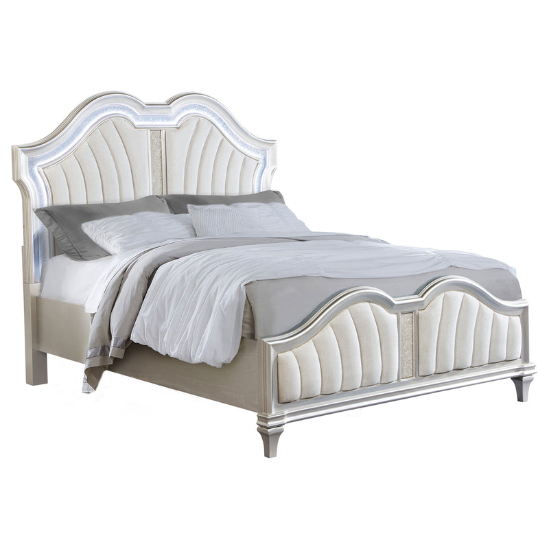 Evangeline Panel Bed with LED Lighting - Furniture City (CA)l