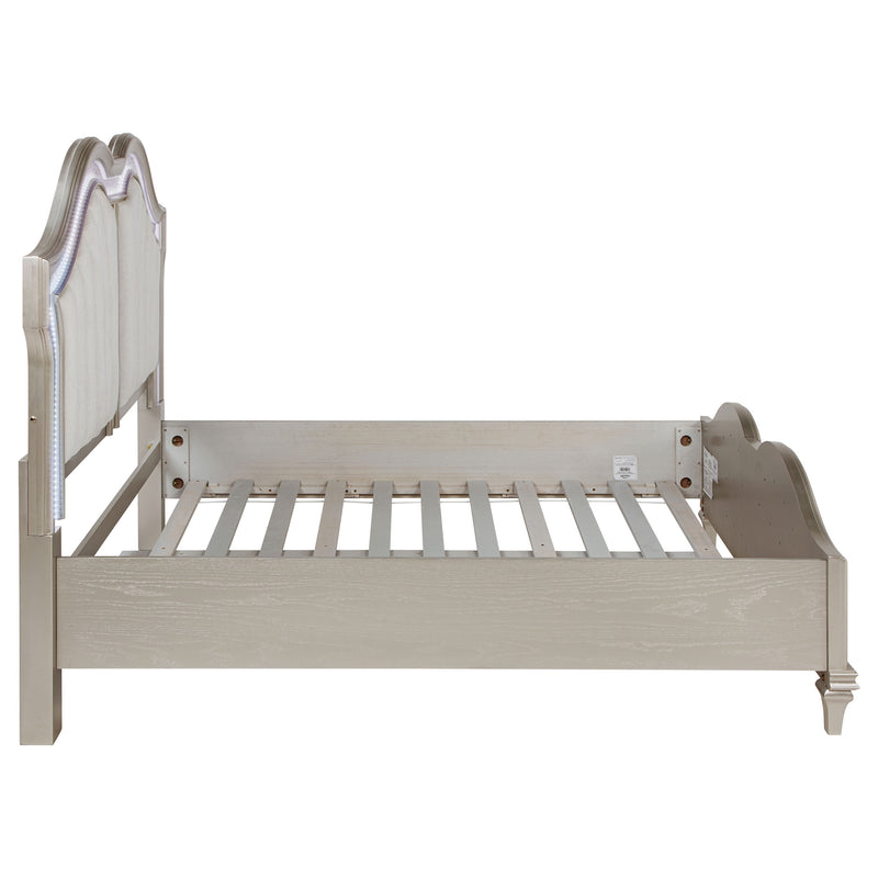 Evangeline Panel Bed with LED Lighting - Furniture City (CA)l