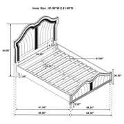 Evangeline Panel Bed with LED Lighting - Furniture City (CA)l