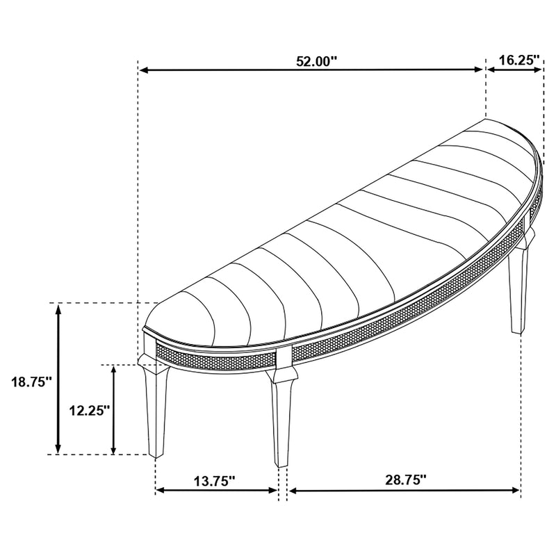 Evangeline Bedroom Bench - Furniture City (CA)l