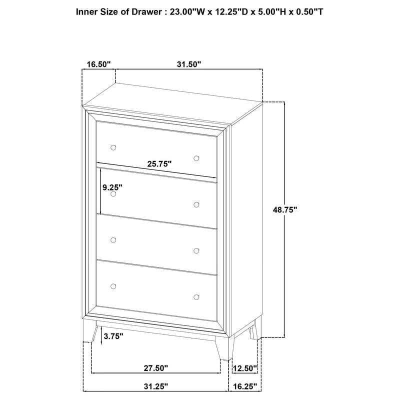 Welsley Chest of Drawers - Furniture City (CA)l