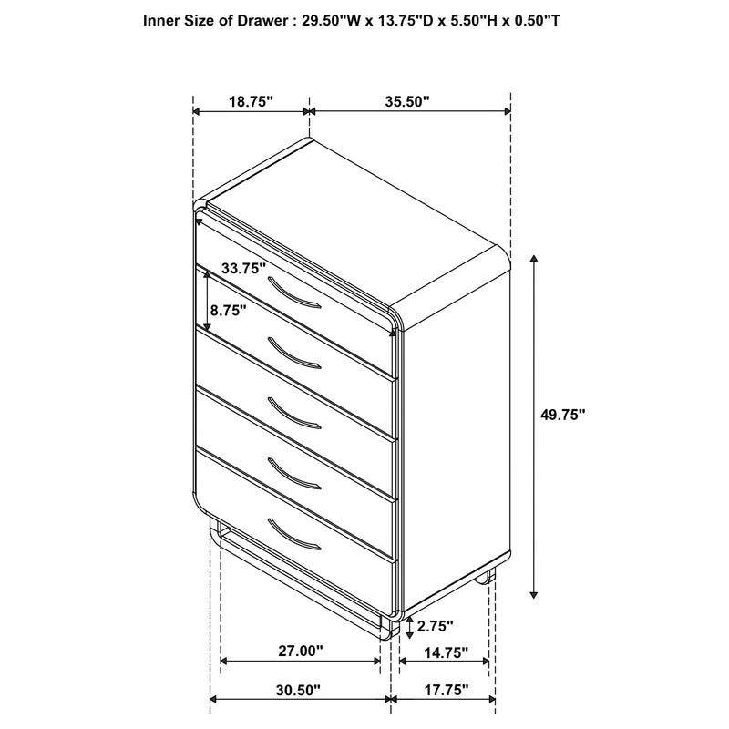 Amsbury Chest of Drawers - Furniture City (CA)l