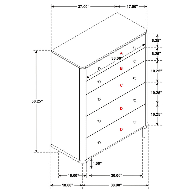 Arini Chest of Drawers - Furniture City (CA)l
