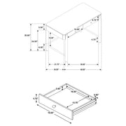Arini Makeup Vanity Table with Wall Mirror - Furniture City (CA)l