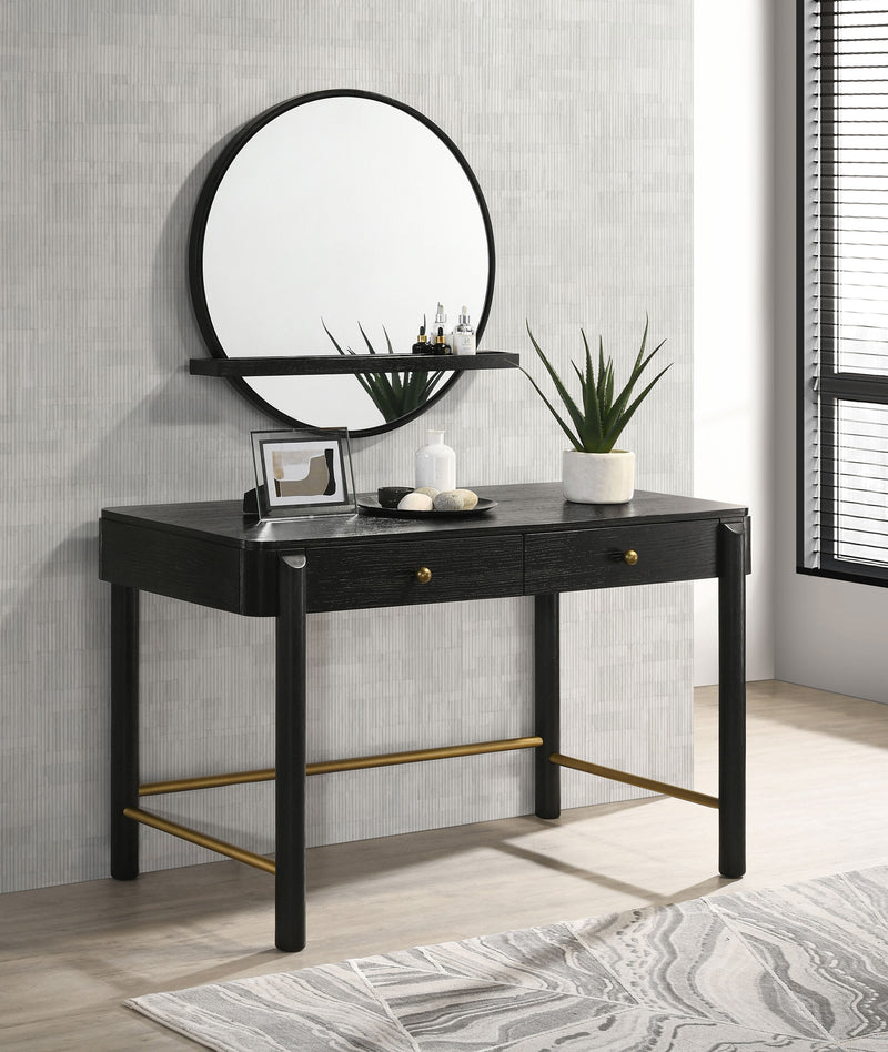 Arini Makeup Vanity Table with Wall Mirror - Furniture City (CA)l