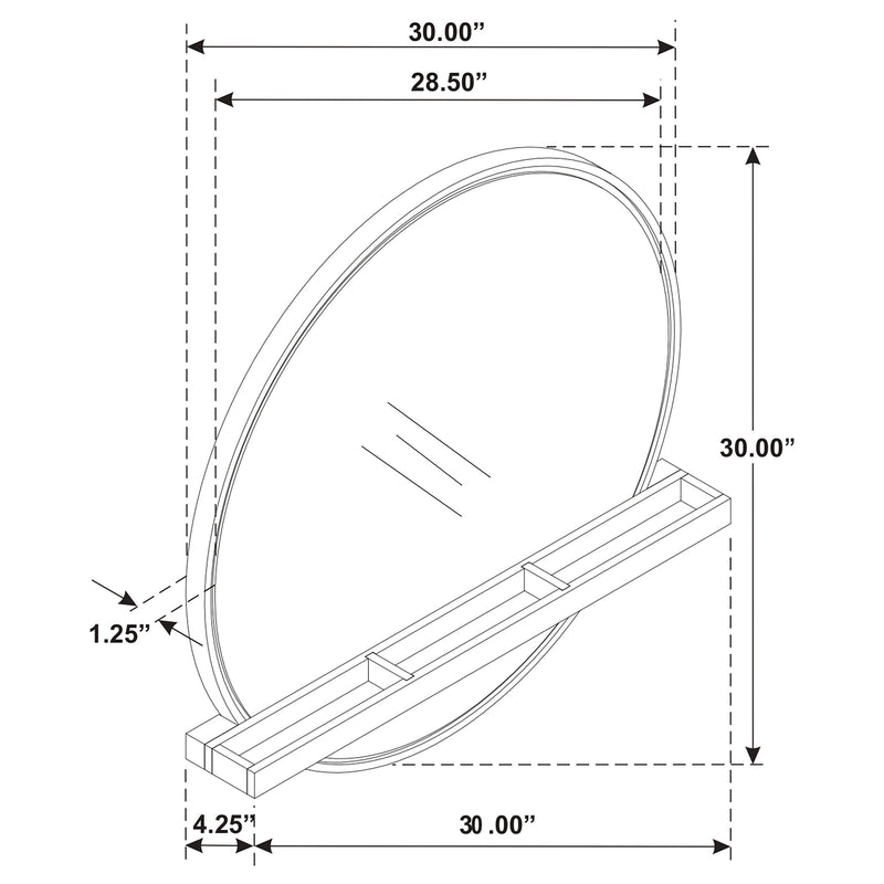 Arini Makeup Vanity Wall Mirror - Furniture City (CA)l