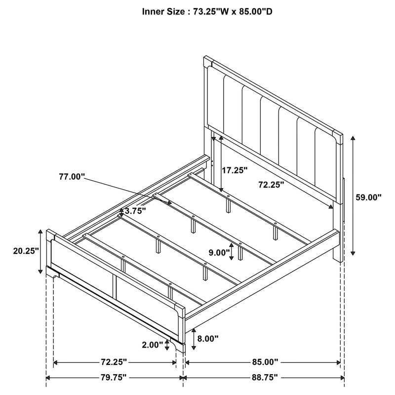 Gran Park Panel Bed - Furniture City (CA)l