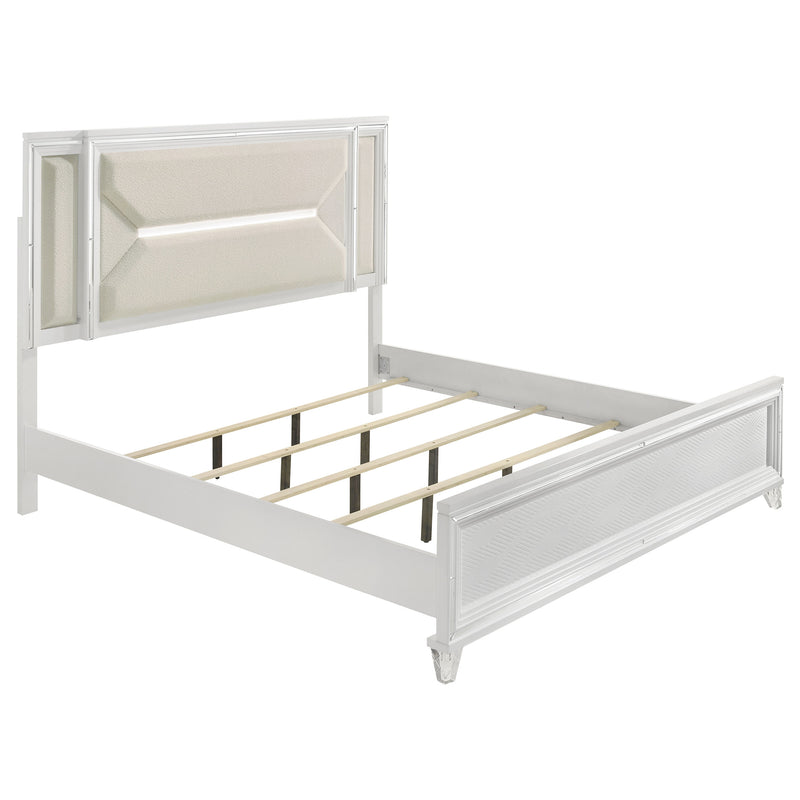 Marmore Panel Bed with LED Lighting - Furniture City (CA)l