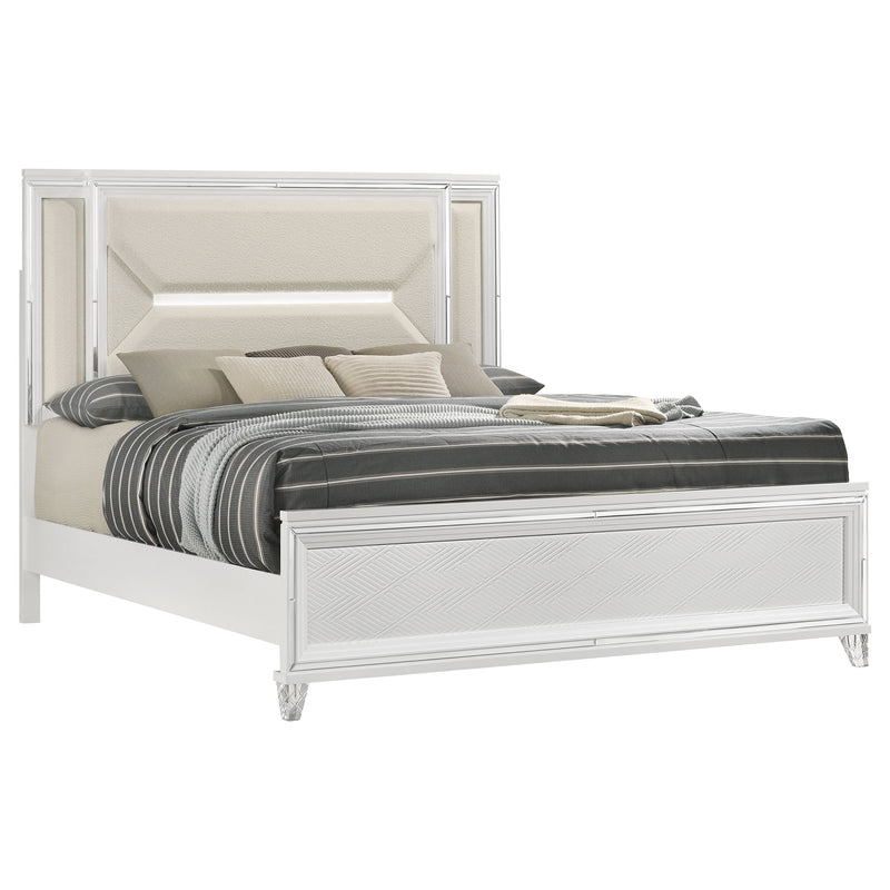 Marmore Panel Bed with LED Lighting - Furniture City (CA)l