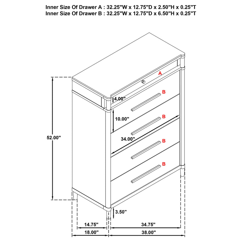 Gracemont Chest of Drawers - Furniture City (CA)l