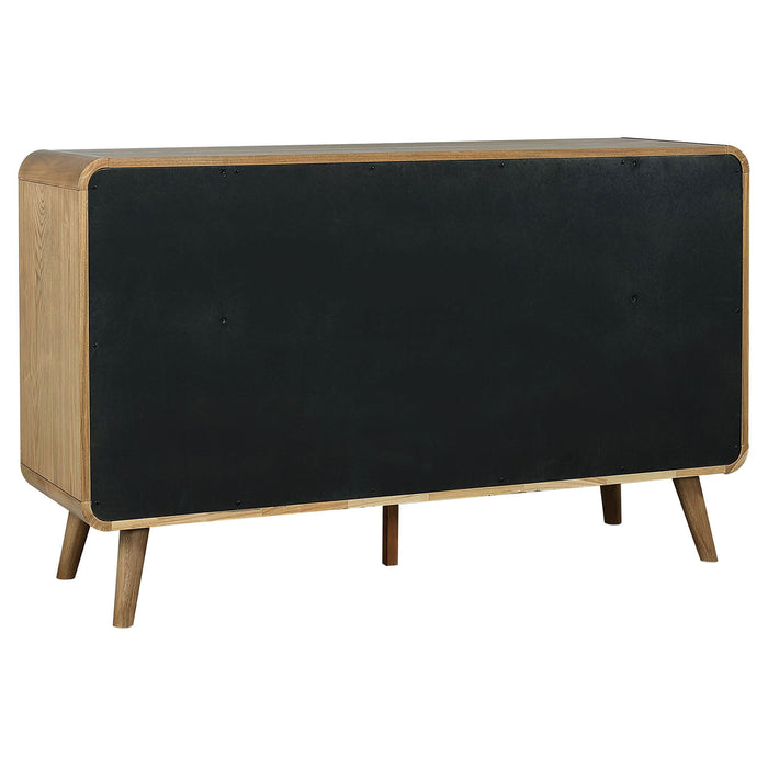 Robyn Bedroom Set with Upholstered Tufted Headboard Dark Walnut