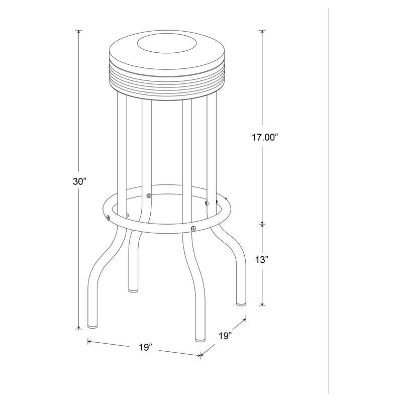 Retro Swivel Bar Stool - Furniture City (CA)l