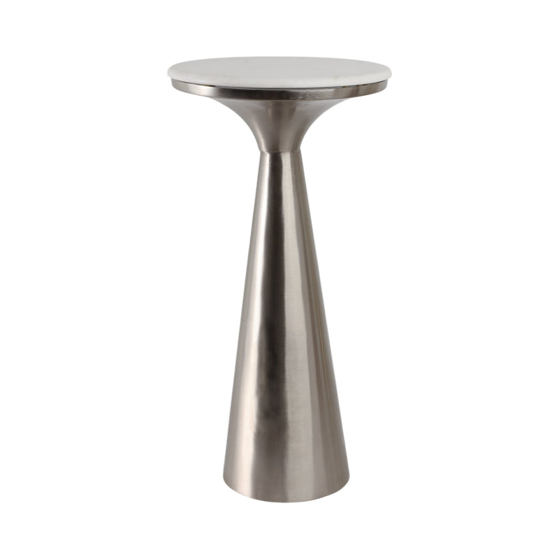 22x11-tapered-metal-base-mrble-drink-table-wht-slv-4