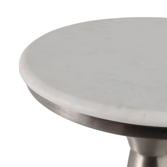 22x11-tapered-metal-base-mrble-drink-table-wht-slv-6