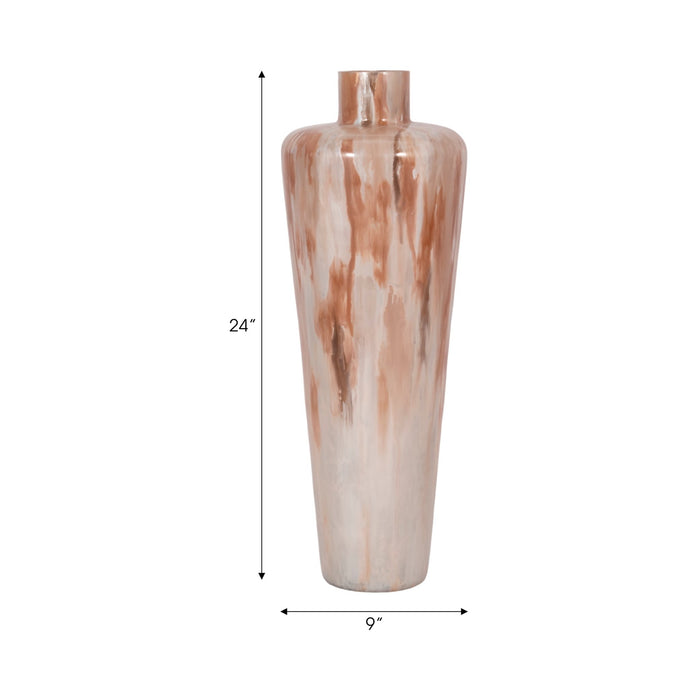 24-nude-drip-finish-glass-floor-vase-tan-multi-8