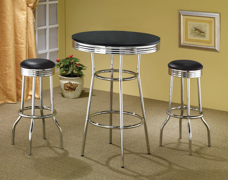 Retro Bar Table Set - Furniture City (CA)l