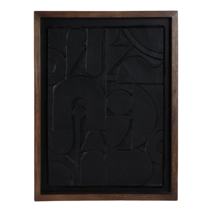 29x22-paper-mache-wall-art-black-dark-brown-1