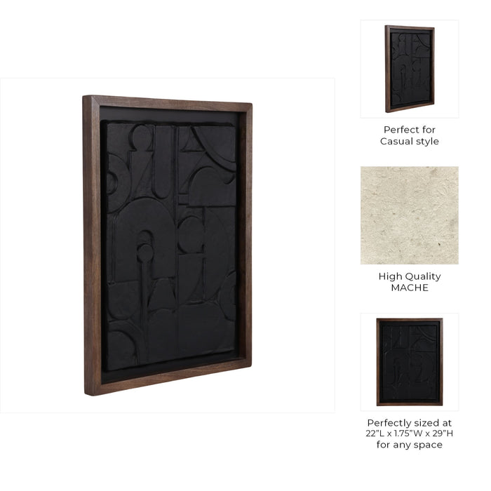 29x22-paper-mache-wall-art-black-dark-brown-8