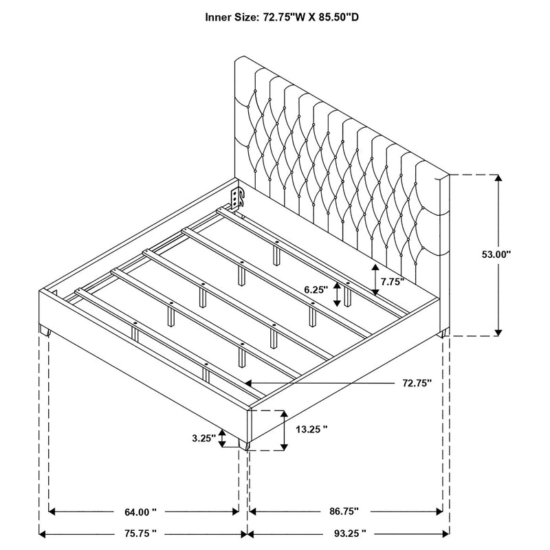 Chloe Panel Bed - Furniture City (CA)l