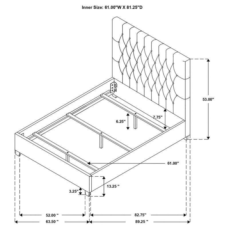 Chloe Panel Bed - Furniture City (CA)l