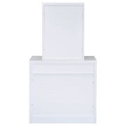 Harvey Makeup Vanity Table with Mirror and Stool - Furniture City (CA)l