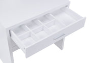 Harvey Makeup Vanity Table with Mirror and Stool - Furniture City (CA)l