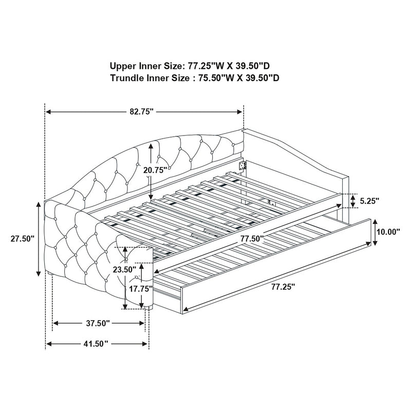 Sadie Daybed with Trundle - Furniture City (CA)l