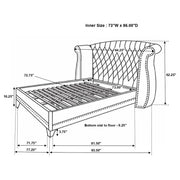 Barzini Wingback Platform Bed - Furniture City (CA)l
