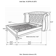 Barzini Wingback Platform Bed - Furniture City (CA)l