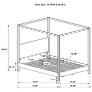 Monroe Canopy Panel Platform Bed - Furniture City (CA)l