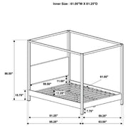 Monroe Canopy Panel Platform Bed - Furniture City (CA)l