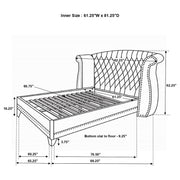 Barzini Wingback Platform Bed - Furniture City (CA)l