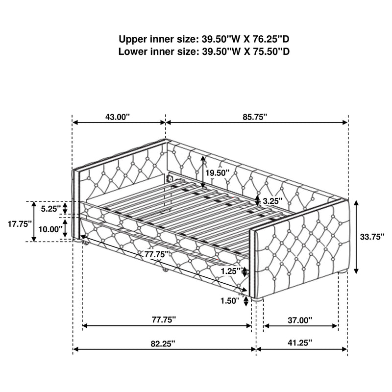 Mockern Daybed with Trundle - Furniture City (CA)l