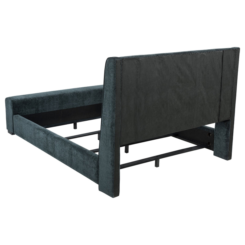 Preston Wingback Bed with Flame Visualizer and Bluetooth Speaker - Furniture City (CA)l