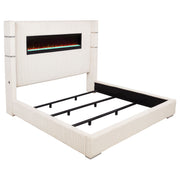 Tisdall Wingback Bed with Flame Visualizer - Furniture City (CA)l