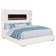 Tisdall Wingback Bed with Flame Visualizer - Furniture City (CA)l