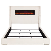 Tisdall Wingback Bed with Flame Visualizer - Furniture City (CA)l