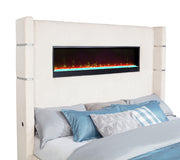 Tisdall Wingback Bed with Flame Visualizer - Furniture City (CA)l