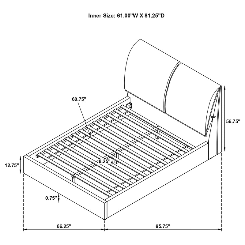 Gwendoline Panel Platform Bed - Furniture City (CA)l