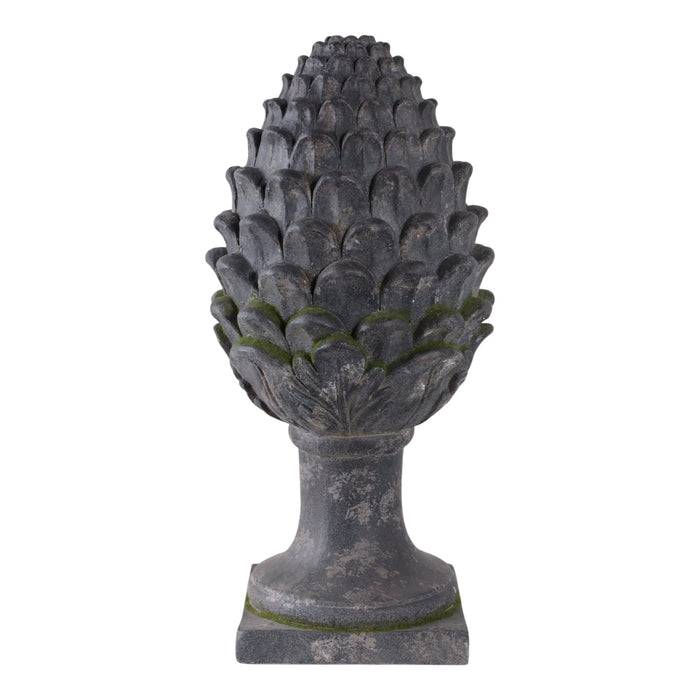 30x13-rustic-artichoke-statue-with-moss-grey-1