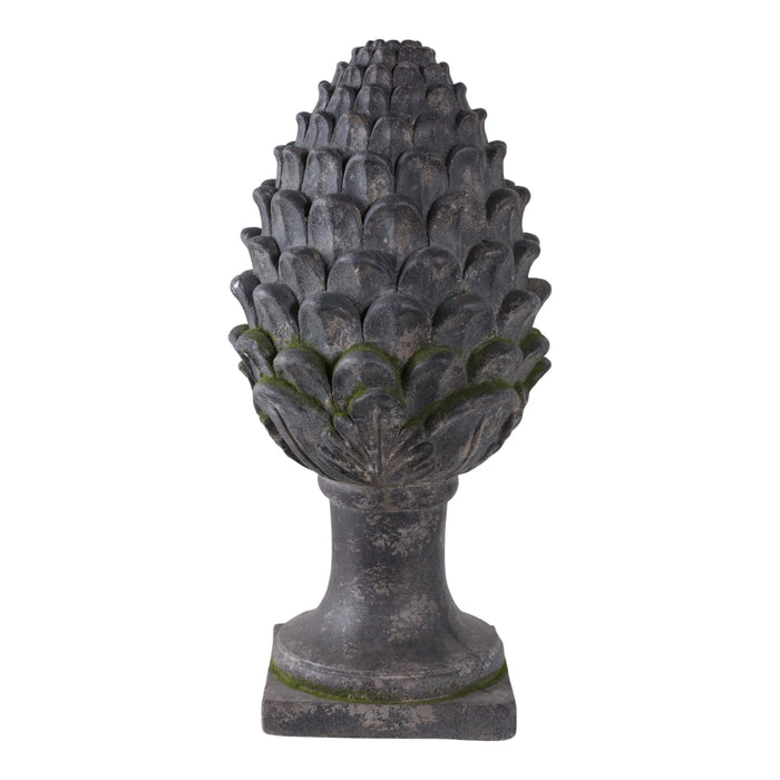 30x13-rustic-artichoke-statue-with-moss-grey-3
