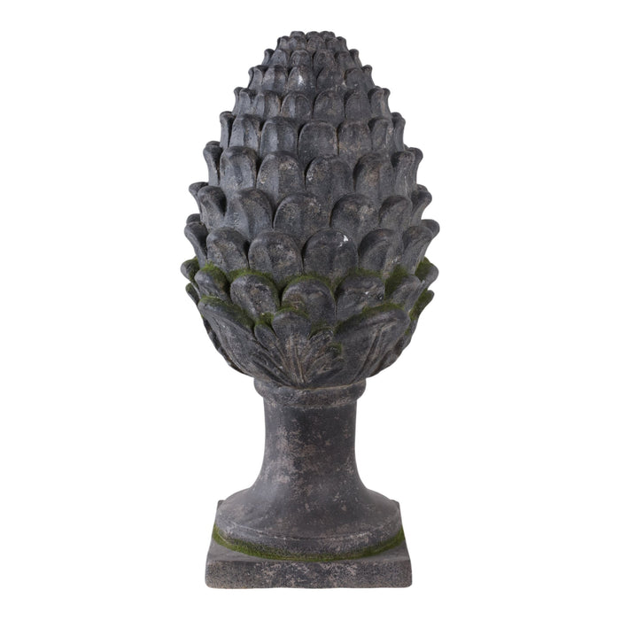 30x13-rustic-artichoke-statue-with-moss-grey-4