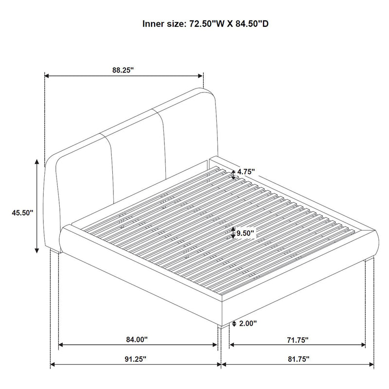 Mokena Panel Platform Bed